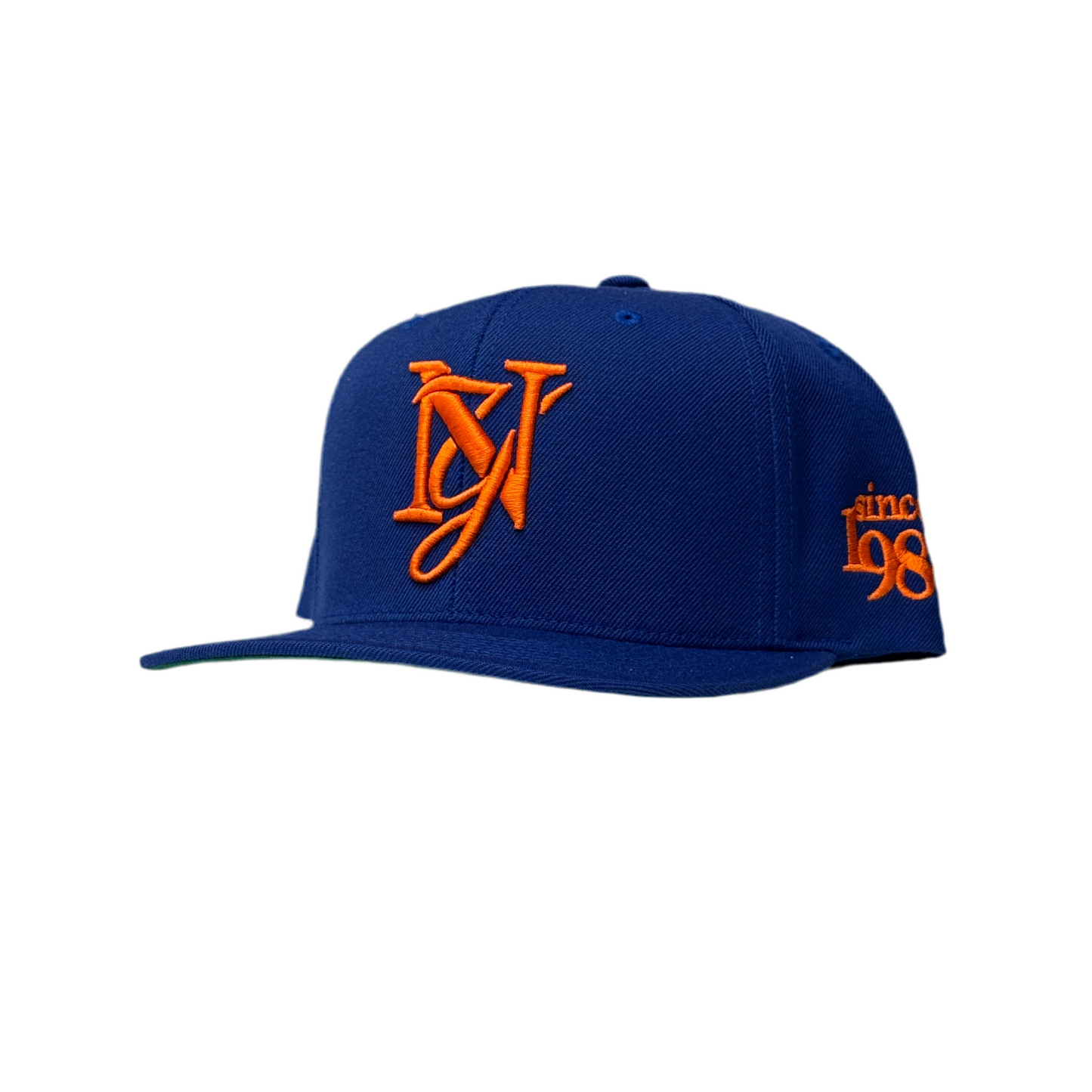 Royal • Orange Monogram Snapback